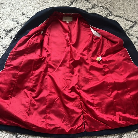 Banana Republic Size S Navy Overcoat - Picture 4 of 7